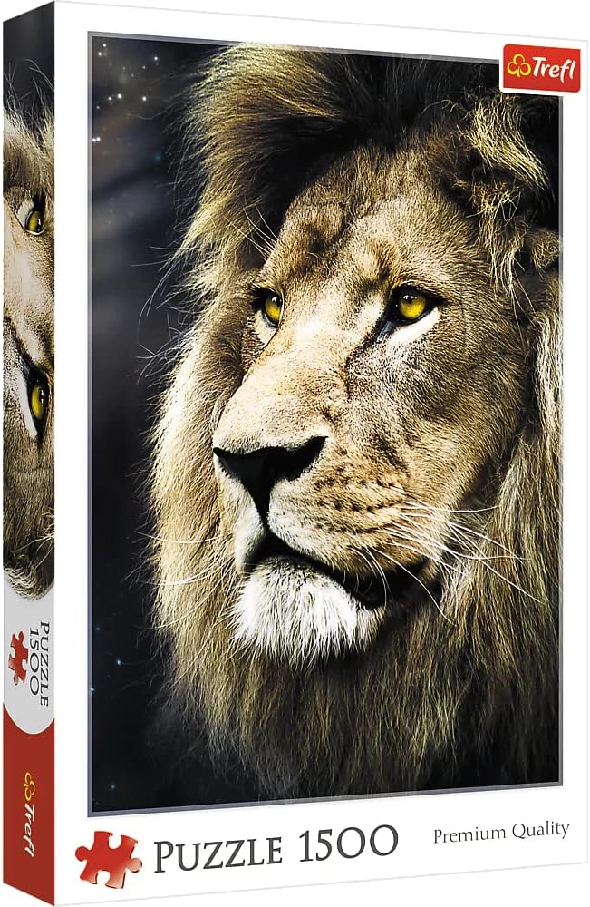 Trefl 1500 Piece Jigsaw Puzzle Lions portrait / 500 px Age- 5 Years & Above