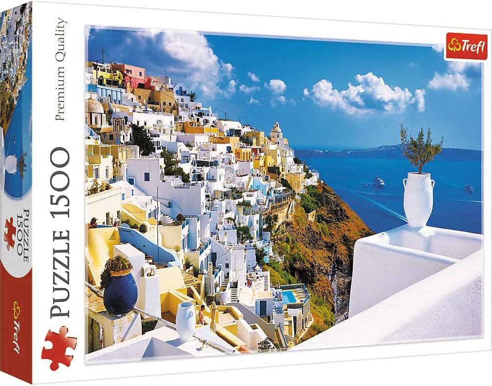 Trefl 1500 Piece Jigsaw Puzzle Santorini, Greece Age- 5 Years & Above