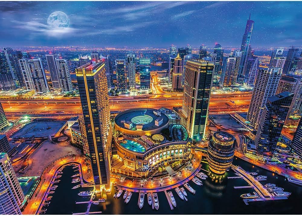 Trefl 2000 Piece Jigsaw Puzzle Lights of Dubai / 500 px Age- 8 Years & Above