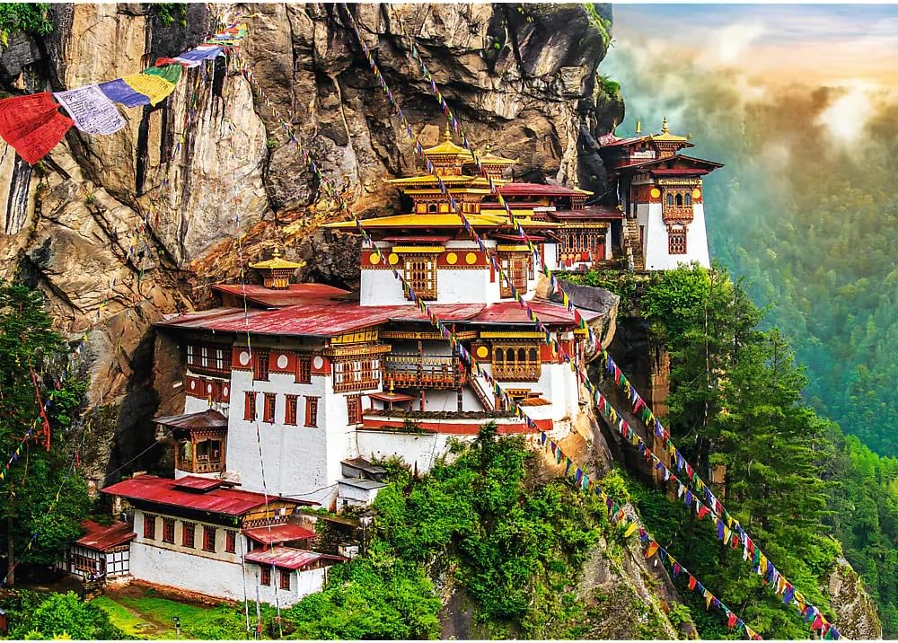 Trefl 2000 Piece Jigsaw Puzzle Tiger's Nest, Bhutan Age- 8 Years & Above