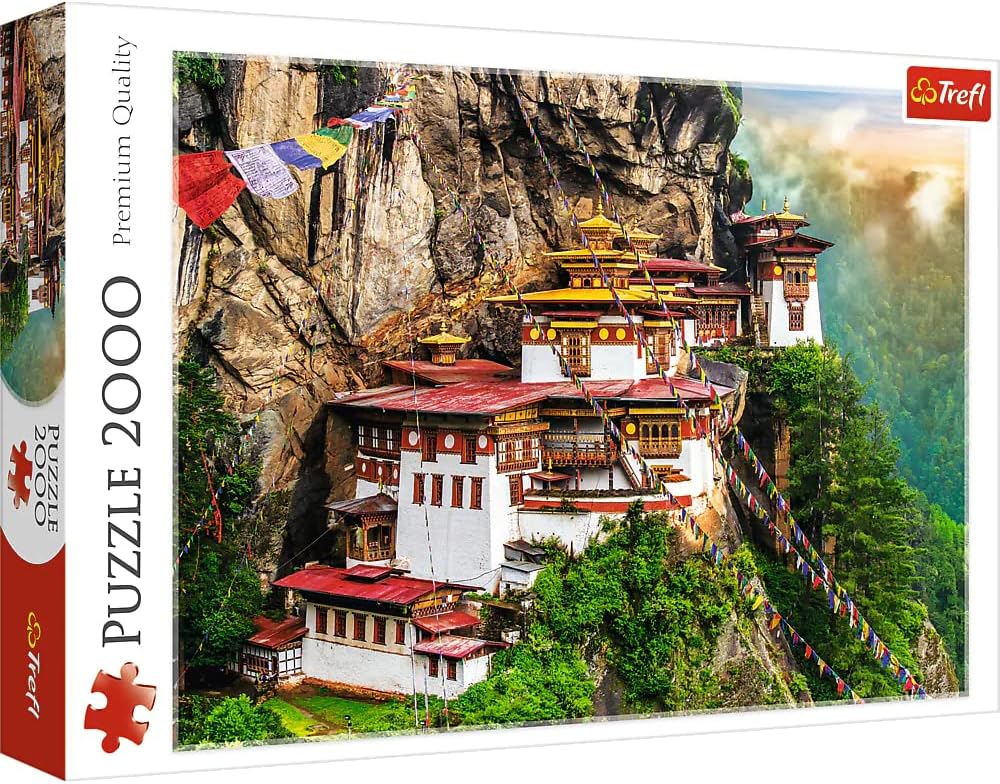 Trefl 2000 Piece Jigsaw Puzzle Tiger's Nest, Bhutan Age- 8 Years & Above