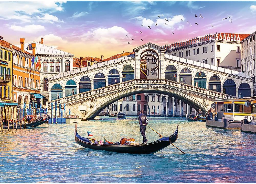 Trefl 500 Piece Jigsaw Puzzle Rialto Bridge, Venice Age- 5 Years & Above