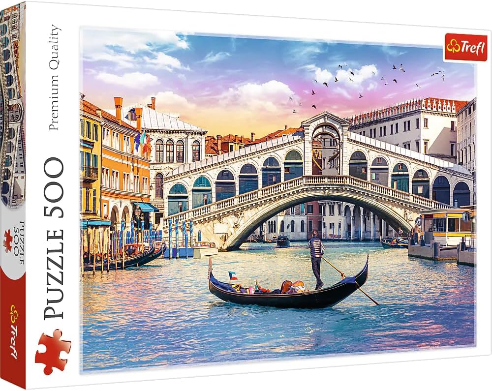 Trefl 500 Piece Jigsaw Puzzle Rialto Bridge, Venice Age- 5 Years & Above