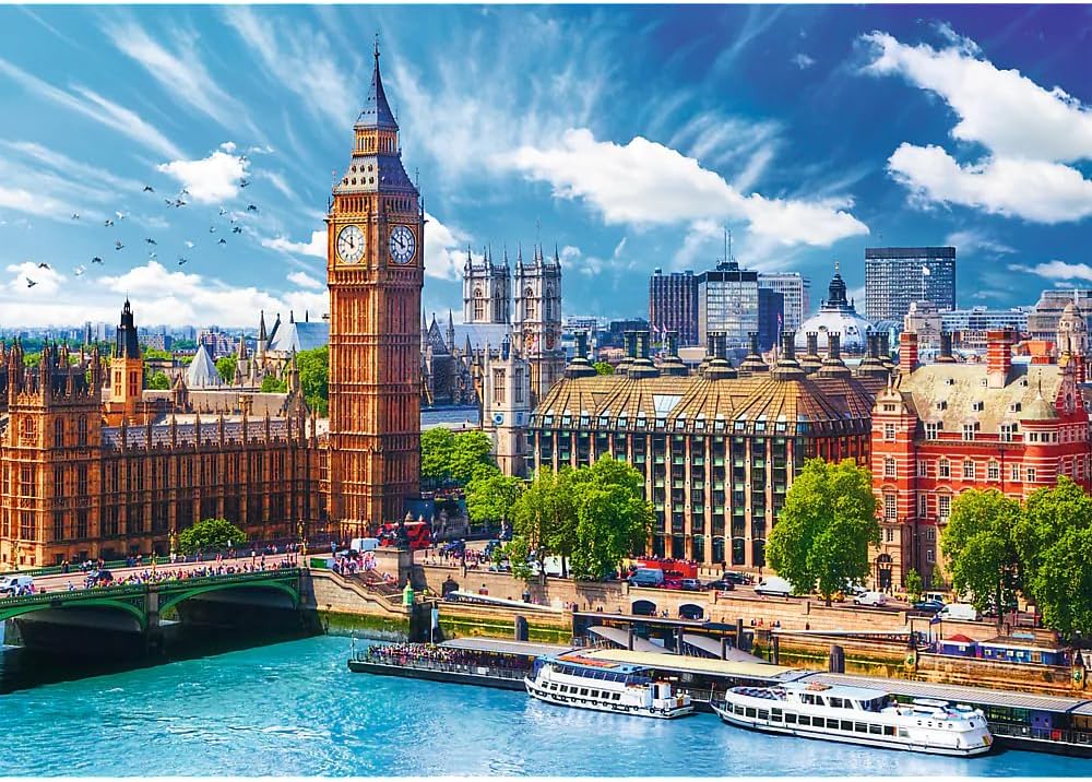 Trefl 500 Piece Jigsaw Puzzle  Sunny day in London Age- 5 Years & Above