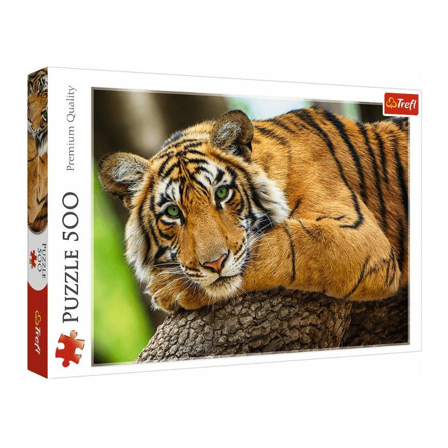 Trefl Wild Tiger Portrait 500 Pieces Jigsaw Puzzle Age- 14 Years & Above