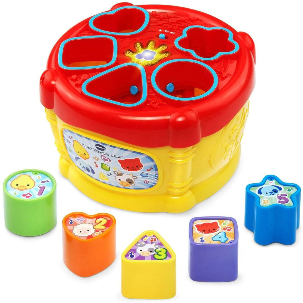 Vtech Sort & Discover Drum Red Age- 18 Months & Above