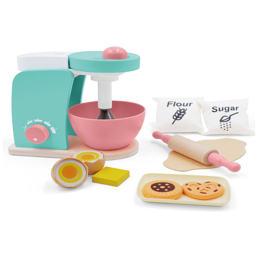 Acool Toys 11-Piece Wooden Mixing Blender Multicolor Set Multicolor Age- 3 Years & Above