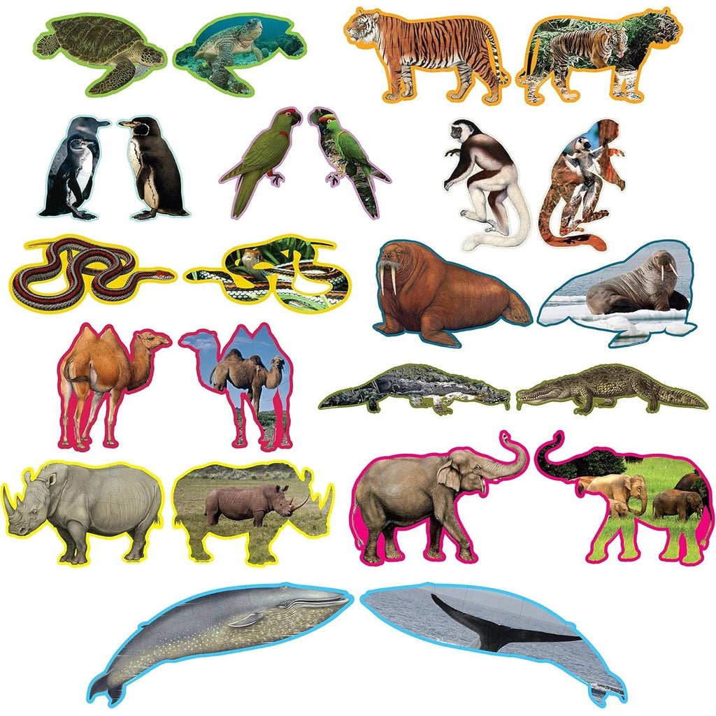 WWF 12 Animal Shaped Puzzles in Panda Box Age- 3 Years & Above