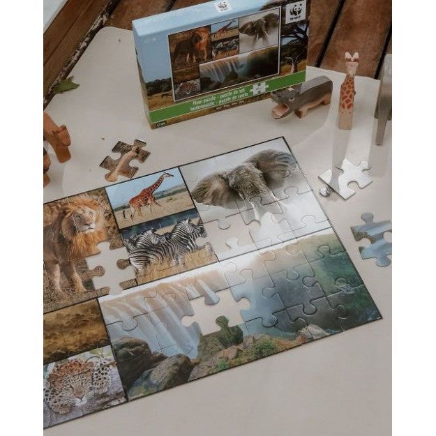WWF African Animals Kids Floor Puzzles 48 Pieces Age- 3 Years & Above
