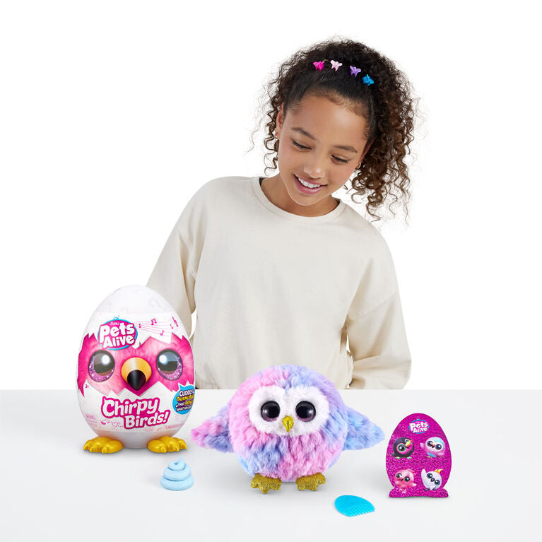 Zuru Pets Alive Interaactive Chirpy Birds with 5 Surprises 9537 Age- 3 Years & Above