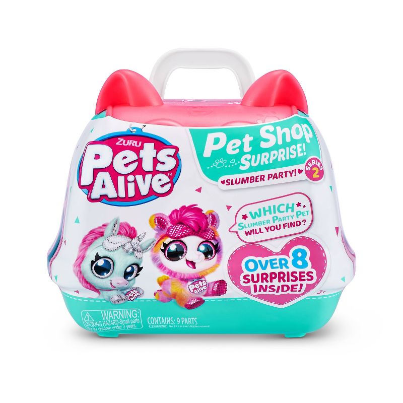Zuru Pets Alive Surprise Interactive Plush Toy Series 2 Slumber Party Blue Age- 2 Years & Above