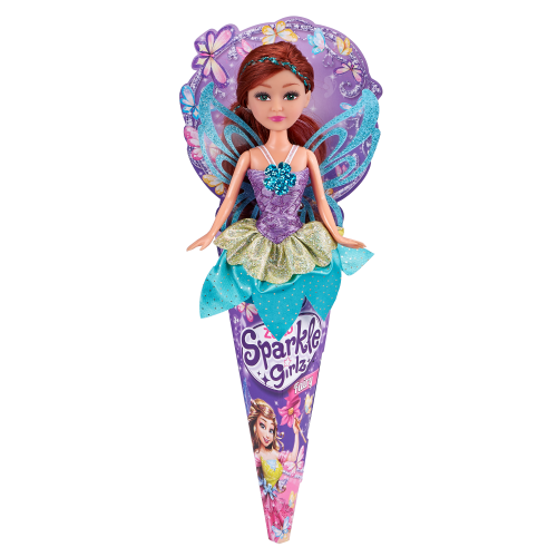 Zuru Sparkly Girls Fairy Doll in Cone Multicolor Age-3 Years & Above