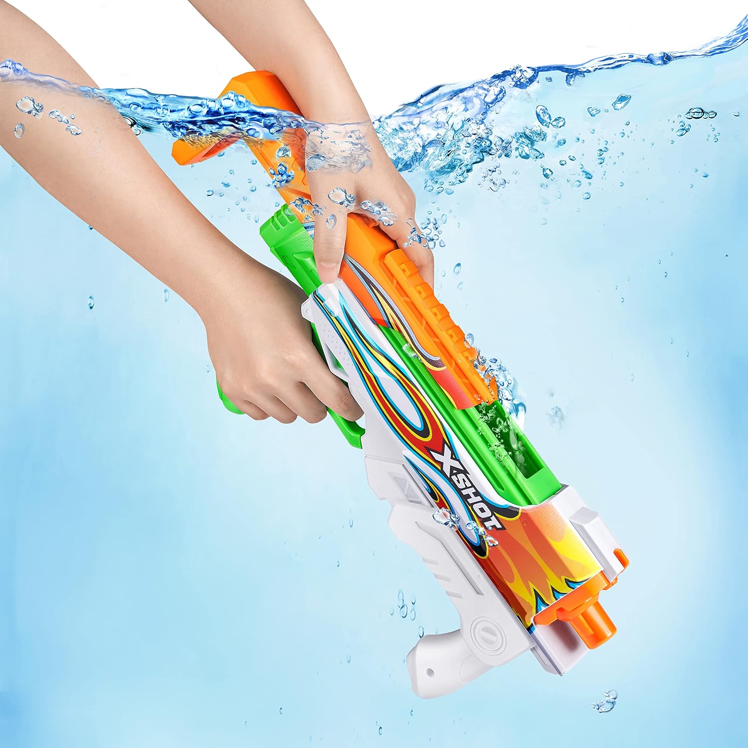 Zuru X-Shot Fast-Fill Skins Hyperload (2 Pack) Watergun Age- 8 Years & Above