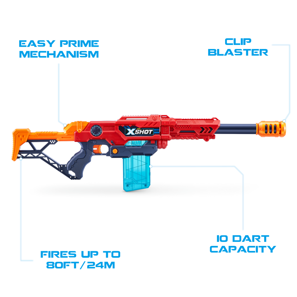 Zuru X-shot Toy Rifle Max Attack Age- 5 Years & Above