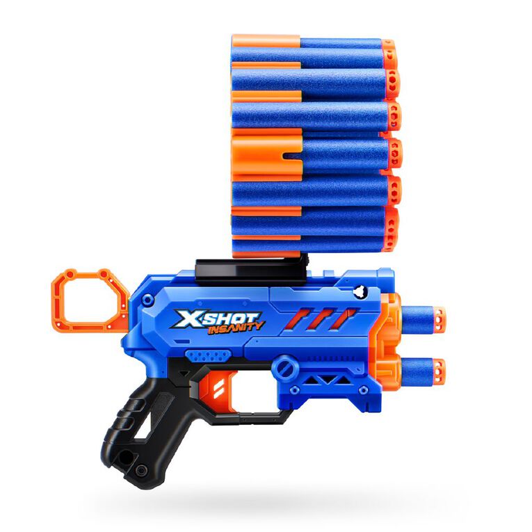 Zuru X Shot Insanity Outdoor Blaster Toy for Kids, Action Play with Darts/Refill Compatibility Age- 8 Years & Above