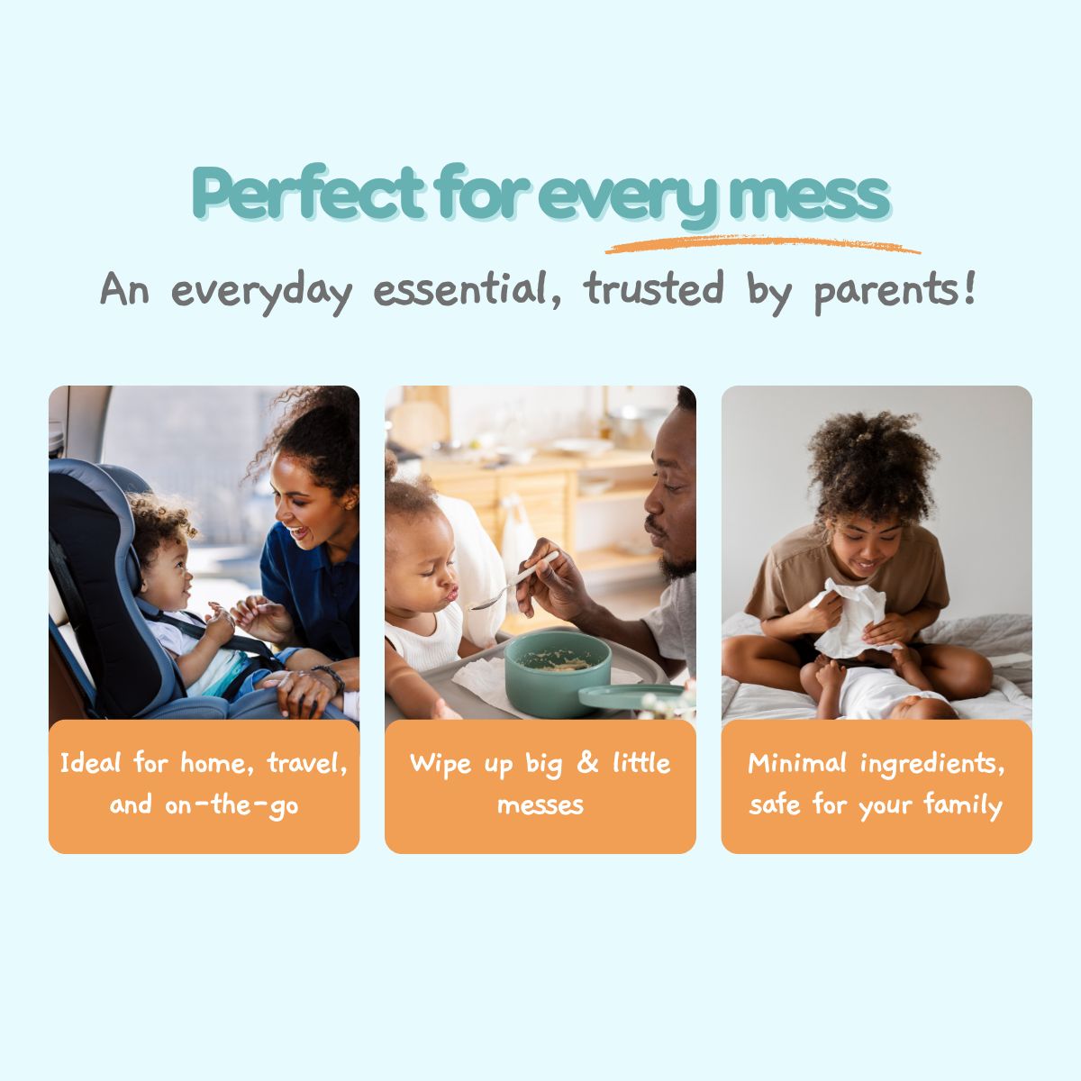 Peekaboo Premium Water Wipes -99% Water Pack of 72 Age- Newborn & Above